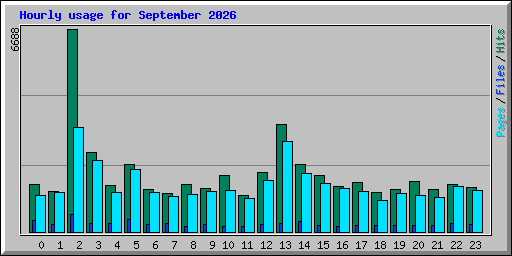 Hourly usage for September 2026