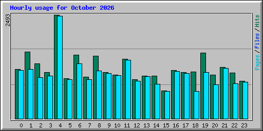 Hourly usage for October 2026
